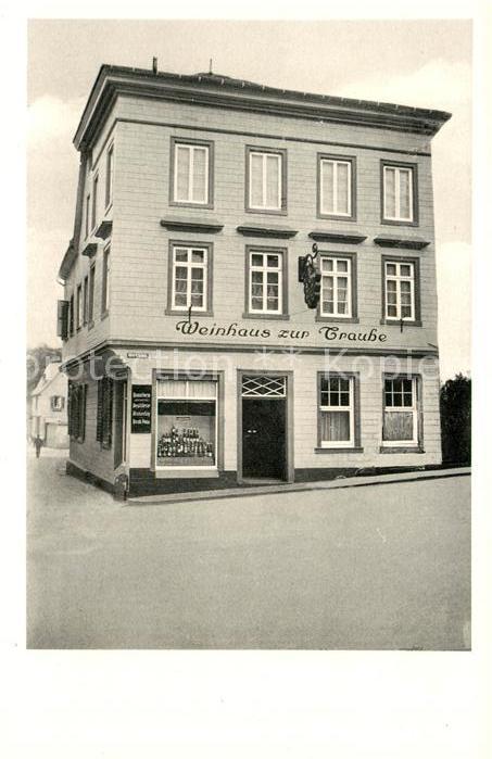 Linz Rhein Weinhaus zur Traube aeltestes Haus am Platze