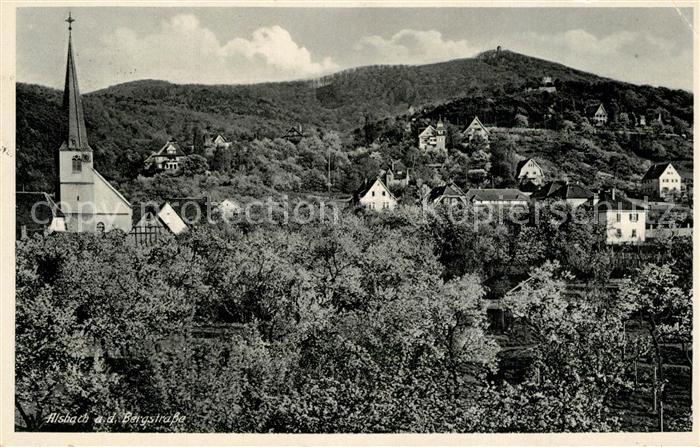 Alsbach Bergstrasse Ortsansicht mit Kirche