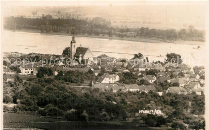 Winkel Oestrich-Winkel Panorama Blick ueber den Rhein