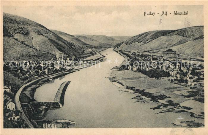 Bullay Mosel Panorama Moseltal mit Alf