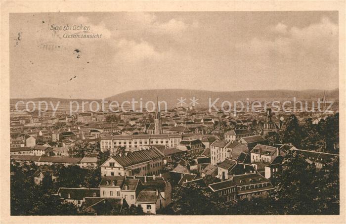 SAARBRueCKEN Saarland Panorama Feldpost