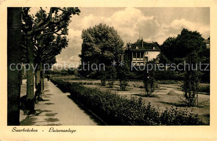 SAARBRueCKEN Saarland Luisenanlage Kupfertiefdruck