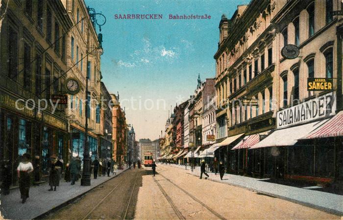 SAARBRueCKEN Saarland Bahnhofstrasse Feldpost