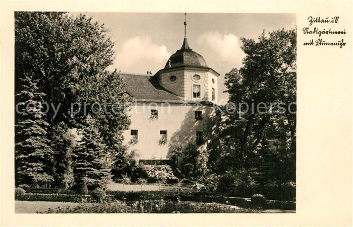 Zittau Stadtgaertnerei mit Blumenuhr