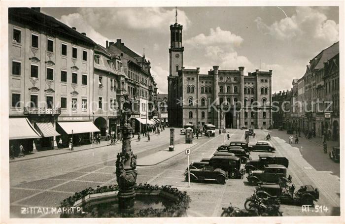 Zittau Marktplatz Brunnen