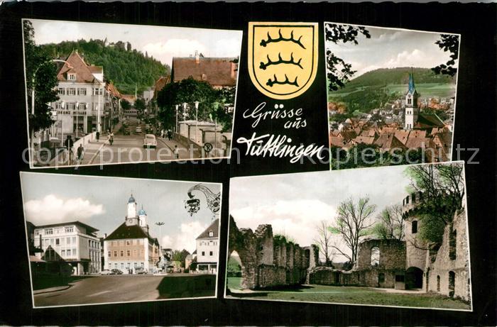Tuttlingen Teilansichten Innenstadt Kirche Burgruine Wappen