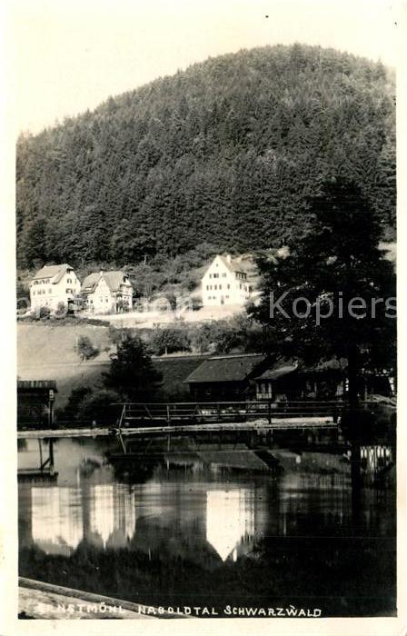 Ernstmuehl Partie an der Nagold Schwarzwald