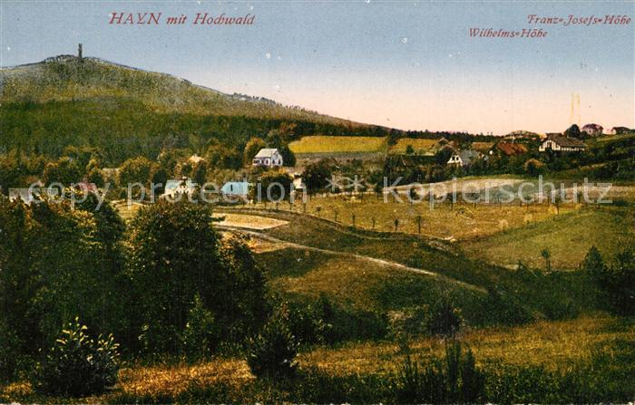 Hayn Oybin Landschaftspanorama Hochwald Franz Josefshoehe Wilhelmshoehe Zittauer