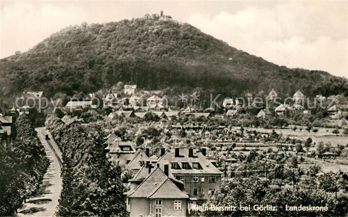 Klein-Biesnitz Blick zur Landeskrone Wahrzeichen