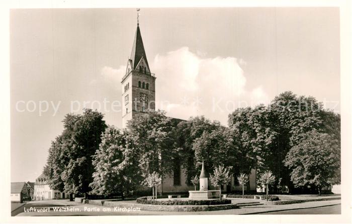 Welzheim Partie am Kirchplatz Kirche