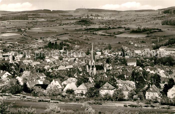 Schotten Hessen Blick ueber Schotten auf Hoherodskopf
