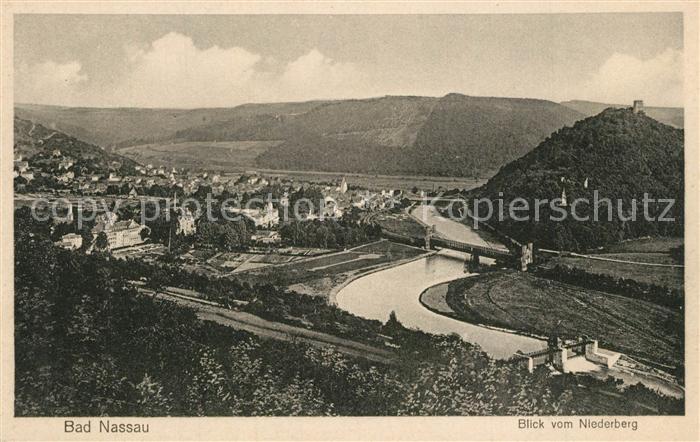 Nassau Bad Panorama vom Niederberg