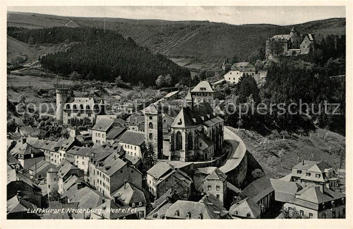 Neuerburg Eifel Kirche Panorama