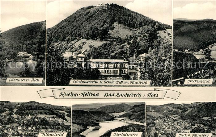 Bad Lauterberg Wiesenbeker Teich Erholungsheim Benno Stift Brockenblick