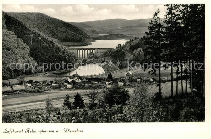 Helminghausen Diemelsee Panorama