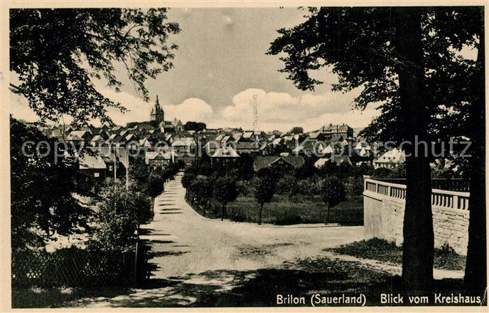 Brilon Hochsauerlandkreis NRW Blick vom Kreishaus