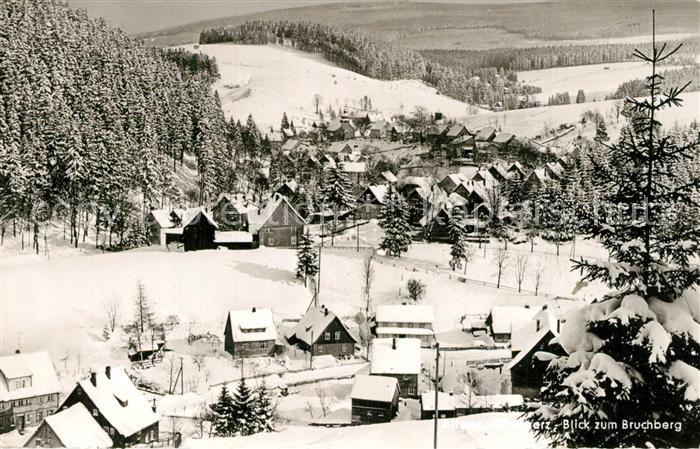 Altenau Harz Panorama Winterlandschaft