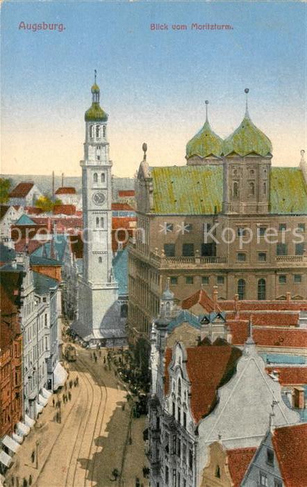 AUGSBURG  CITY Blick vom Moritzturm