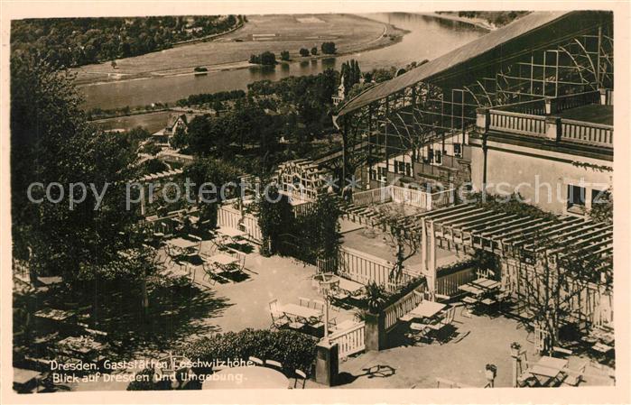 DRESDEN Elbe Gaststaette Loschwitzhoehe