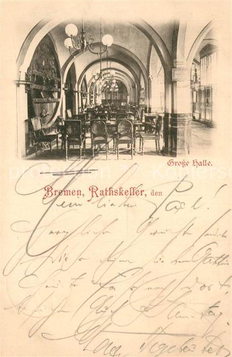 BREMEN  CITY Ratskeller Grosse Halle