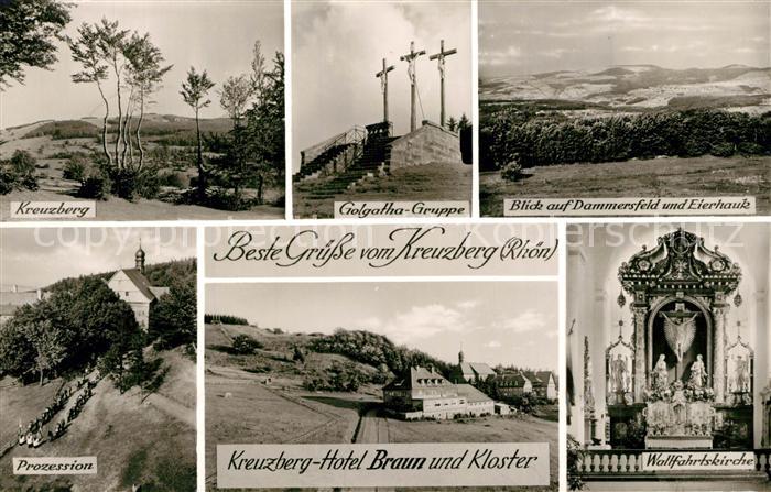 Kreuzberg Rhoen Prozession Hotel Braun Kloster Wallfahrtskirche