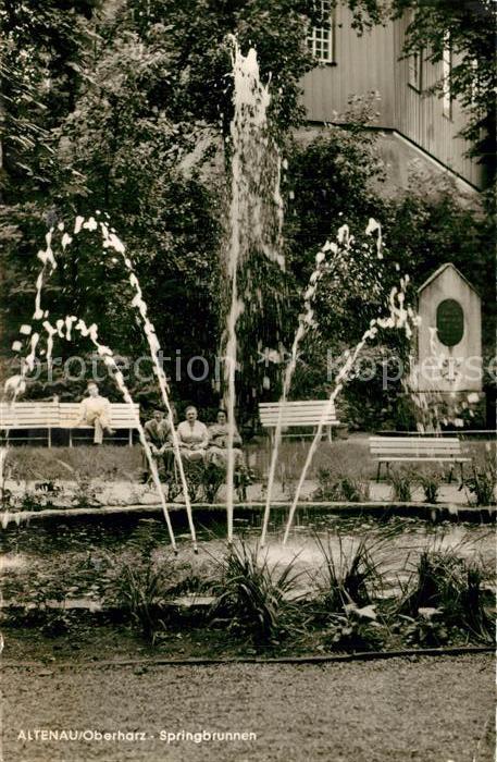 Altenau Harz Springbrunnen