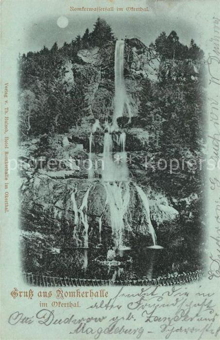 Romkerhalle Romkerwasserfall Mondschein