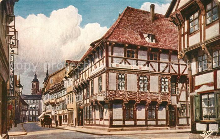 Goettingen Niedersachsen Barfuesserstrasse Kuenstlerkarte Wiro