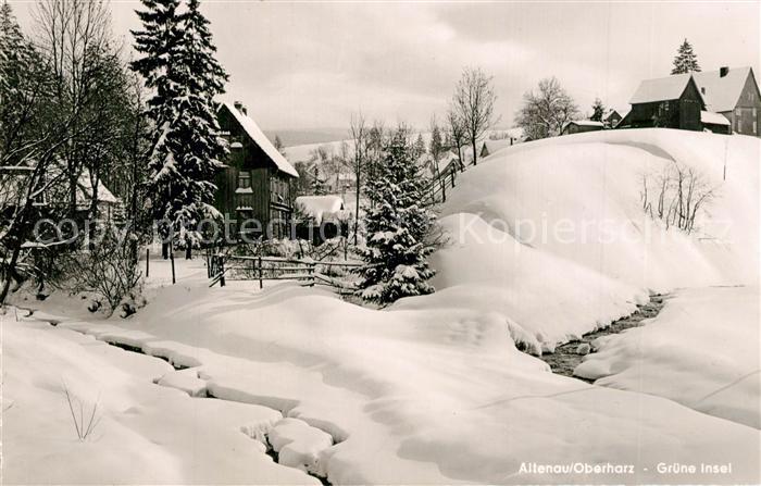 Altenau Harz Gruene Insel Winterlandschaft