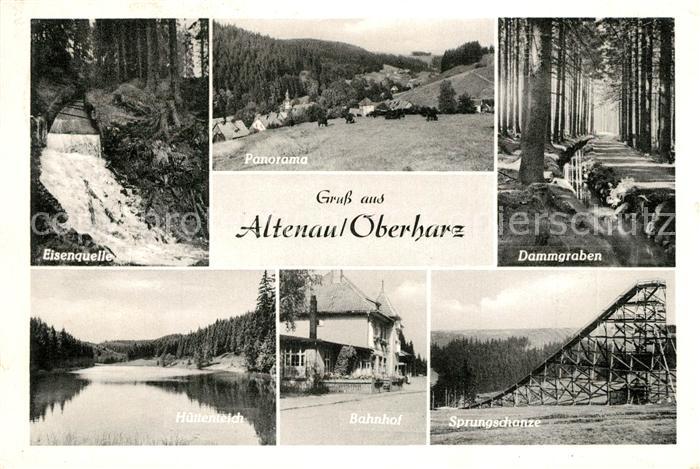 Altenau Harz Eisenquelle Dammgraben Sprungschanze Bahnhof