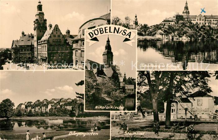 Doebeln Rathaus Nationpark Schlossberg Schule Buergergarten