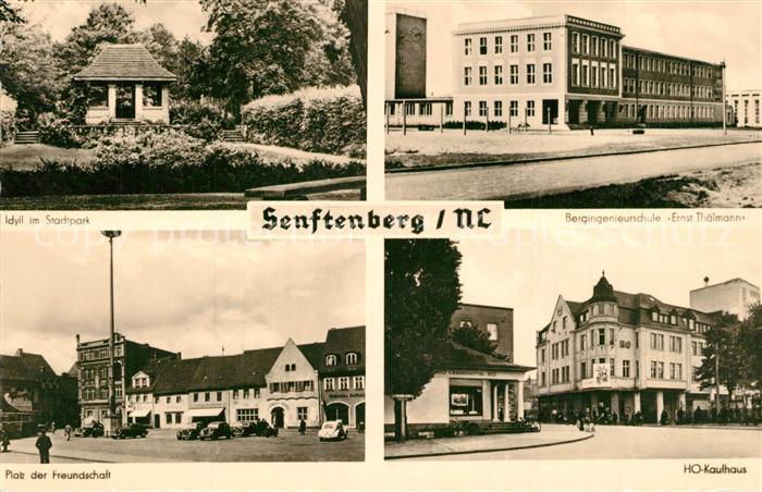 Senftenberg Niederlausitz Stadtpark Bergingenieurschule Ernst Thaelmann HO Kaufh