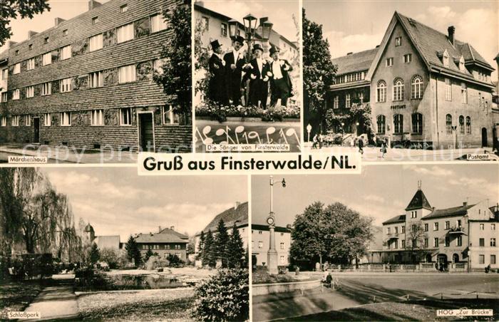 Finsterwalde Maerchenhaus Postamt HOG Zur Bruecke Schlosspark