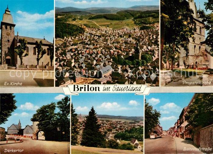 Brilon Hochsauerlandkreis NRW Kirche Propsteikirche Derkertor Bahnhofstrasse Pan