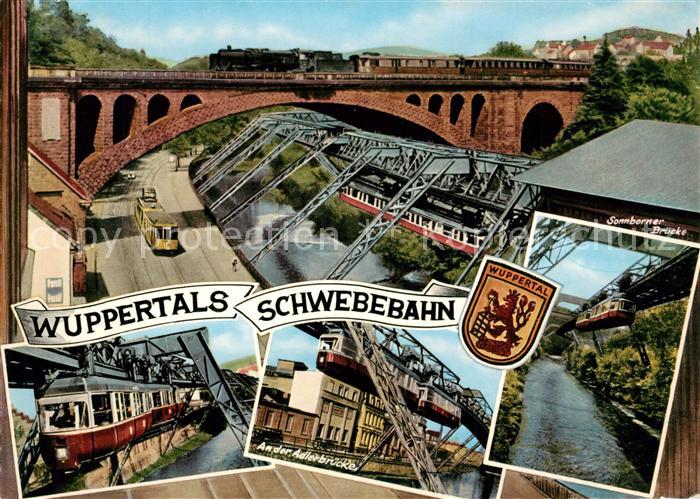 WUPPERTAL NRW Schwebebahn Adlerbruecke