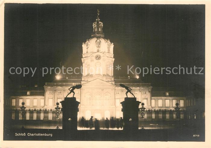 BERLIN  CITY Schloss Charlottenburg Abendstimmung