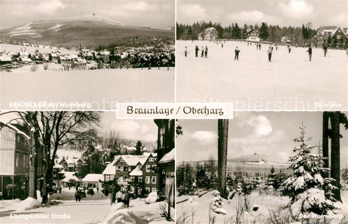 Braunlage Harz Wurmberg Skiwiese Elbingeroeder Strasse Winter