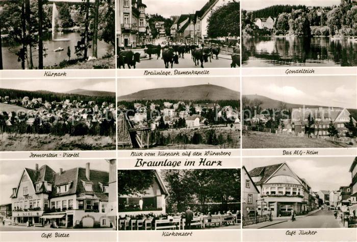 Braunlage Harz Kurpark Damenkapelle Gondelteich Jermerstein Wurmberg