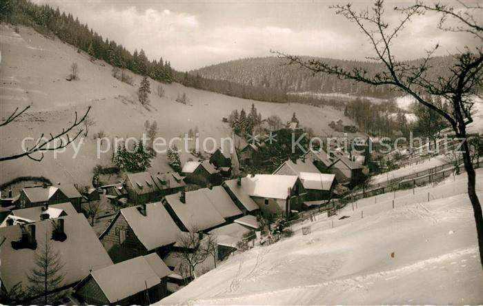 Wildemann Harz Goslar Niedersachsen Winter Panorama