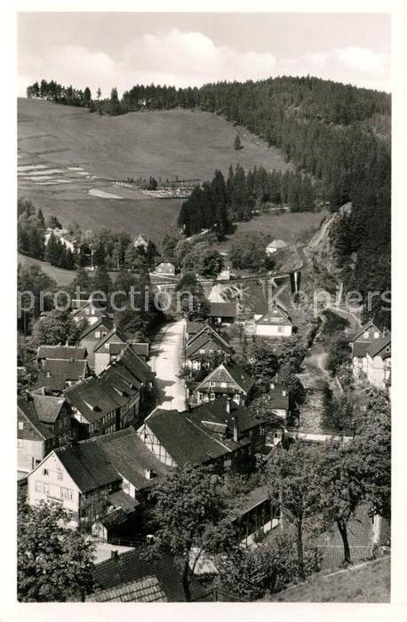 Wildemann Harz Goslar Niedersachsen Zick Zack Weg Panorama