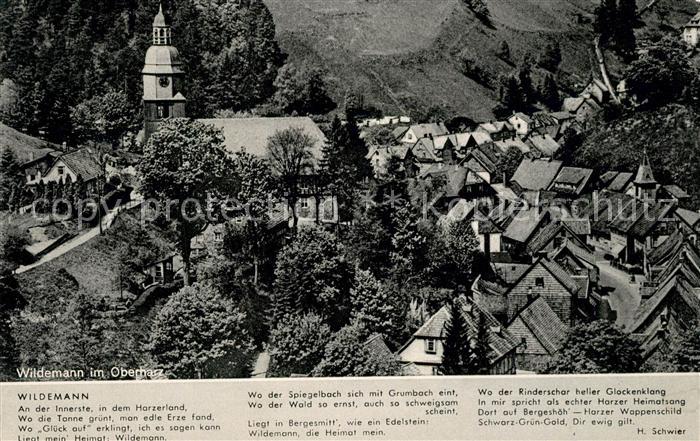 Wildemann Harz Goslar Niedersachsen Kirche Panorama Gedicht Schwier