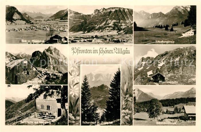 Pfronten Ostallgaeu Bayern Ostlerhuette Schlossangerhuette Panorama