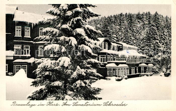 Braunlage Harz Sanatorium Schroeder Winter