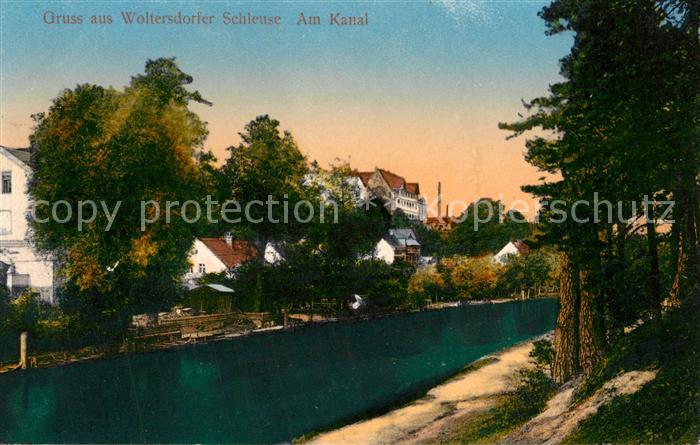Woltersdorfer Schleuse Kanal Panorama