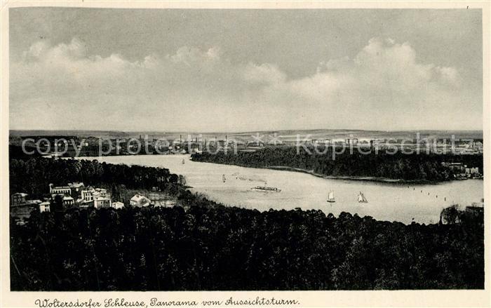 Woltersdorfer Schleuse Panorama vom Aussichtsturm
