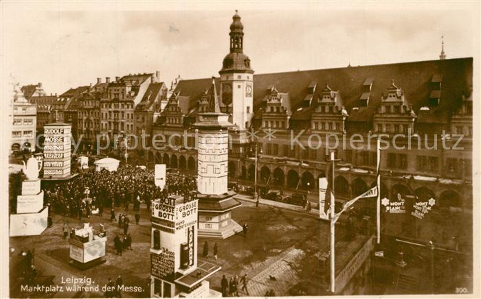 LEIPZIG Sachsen Marktplatz zur Messezeit