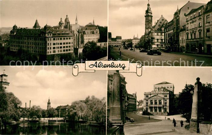 Altenburg Thueringen Marktplatz Kirche Panorama
