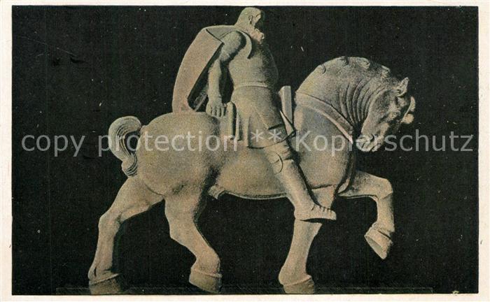 LEIPZIG Sachsen Voelkerschlachtdenkmal Reiterbildnis