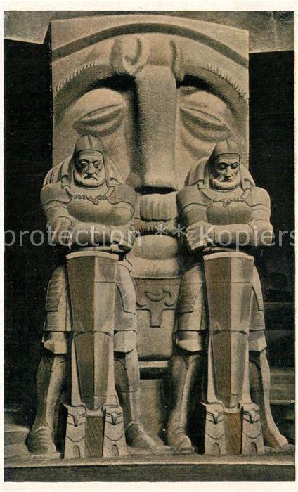 LEIPZIG Sachsen Kryptapfeiler Voelkerschlachtdenkmal