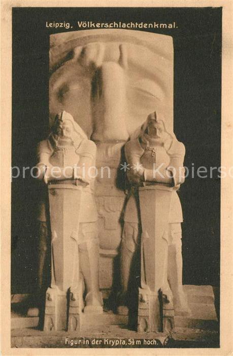 LEIPZIG Sachsen Voelkerschlachtdenkmal Kryptapfeiler Totenwache